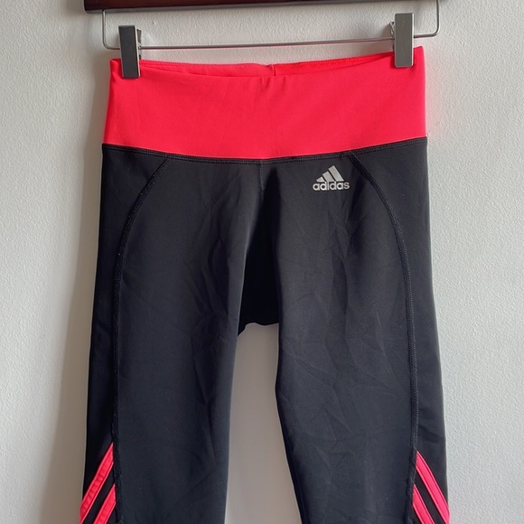 Adidas Capri Pants Small Black & Pink - Picture 8 of 9